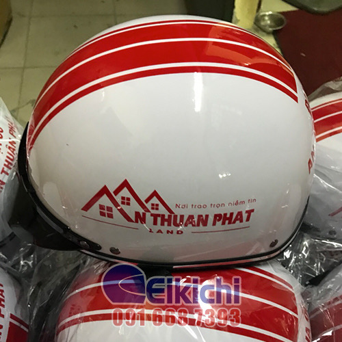 Mẫu nón bảo hiểm gia công cho công ty nhà đất Thuận Phát